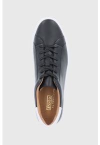 Polo Ralph Lauren Buty skórzane 816845436002.001 kolor czarny. Nosek buta: okrągły. Zapięcie: sznurówki. Kolor: czarny. Materiał: skóra #4