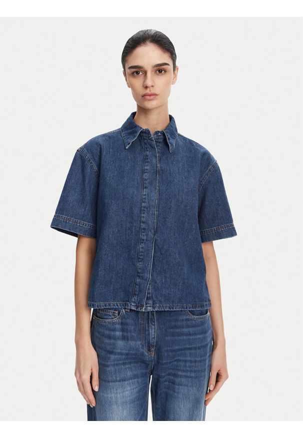 French Connection Koszula jeansowa 72NZD Niebieski Regular Fit. Kolor: niebieski. Materiał: bawełna