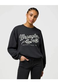Wrangler - DAMSKA BLUZA WRANGLER OVERSIZED SWEAT FADED BLACK 112370826 #1
