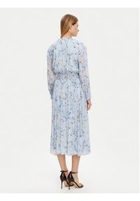 BOSS Sukienka codzienna 50530539 Błękitny Regular Fit. Okazja: na co dzień. Kolor: niebieski. Materiał: jedwab. Typ sukienki: proste. Styl: casual #3