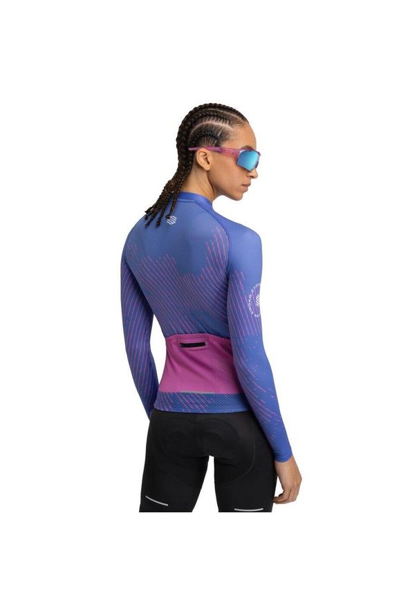 SIROKO - Damska koszulka rowerowa z krótkim rękawem Kolarstwo Siroko M2 Quantum. Kolor: niebieski. Długość rękawa: krótki rękaw. Długość: krótkie. Sport: kolarstwo