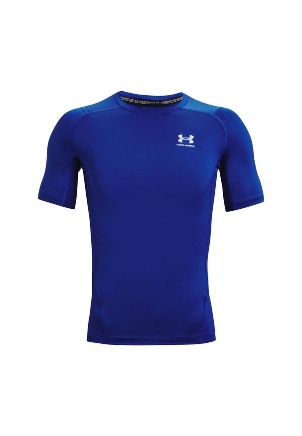 Jersey Under Armour à manches courtes. Kolor: biały, niebieski, wielokolorowy. Materiał: jersey. Sport: fitness