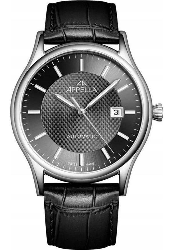 Acappella - Zegarek męski Appella L70013.5216A czarny. Kolor: czarny