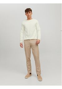 Jack & Jones - Jack&Jones Sweter 12157321 Écru Regular Fit. Materiał: bawełna #6