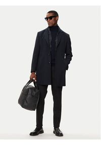 Bugatti Płaszcz wełniany 626228-64084 Granatowy Regular Fit. Kolor: niebieski. Materiał: wełna, syntetyk #6
