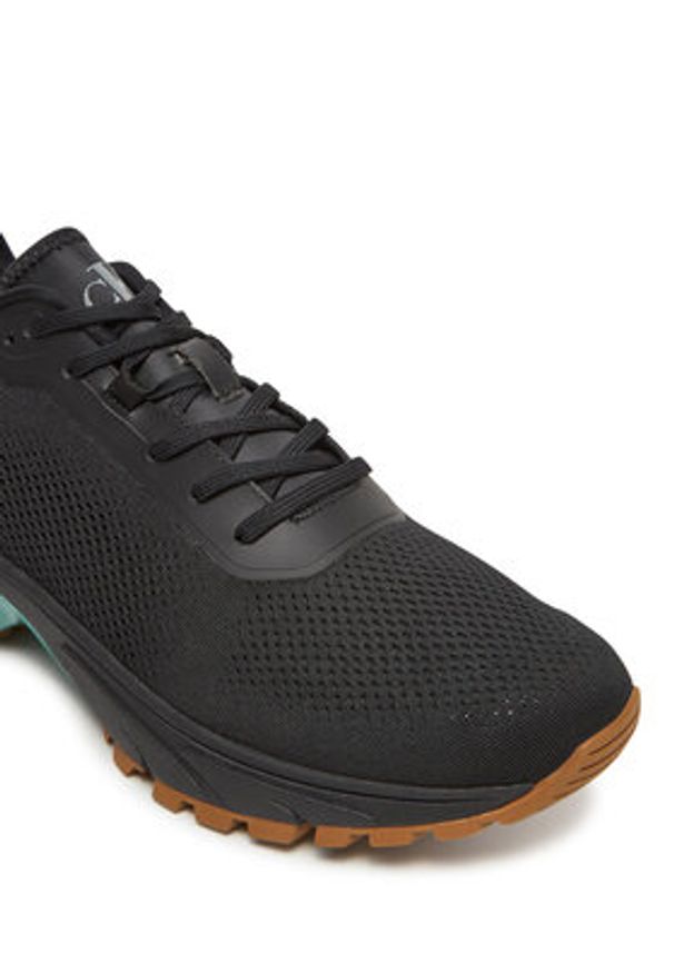 Calvin Klein Jeans Sneakersy Hike Runner Tech Knit YM0YM01284 Czarny. Kolor: czarny. Materiał: materiał