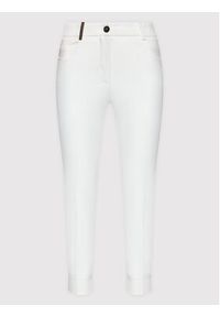 PESERICO - Peserico Spodnie materiałowe P04855J0 Biały Regular Fit. Kolor: biały. Materiał: bawełna, wiskoza #5