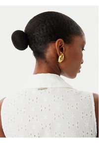 LOLA CASADEMUNT Sukienka letnia LS2616037 Kremowy Regular Fit. Kolor: kremowy. Materiał: bawełna. Sezon: lato #2