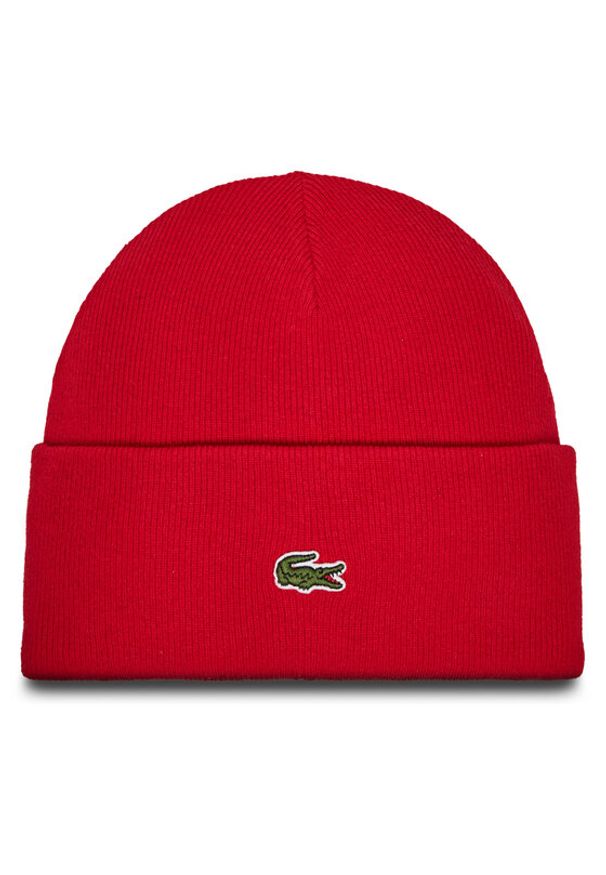 Lacoste Czapka RB9825 Czerwony. Kolor: czerwony. Materiał: wełna, materiał