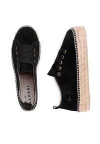 Manebi Espadryle Sneakers D K 1.0 E0 Czarny. Kolor: czarny. Materiał: zamsz, skóra #7