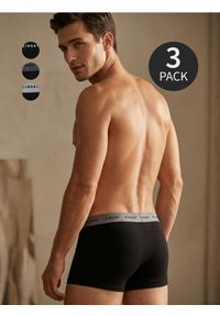 Sinsay - Bawełniane bokserki 3 pack - czarny. Kolor: czarny. Materiał: bawełna #1