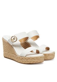 MICHAEL Michael Kors Espadryle Lucinda 40S4LCMS3L Biały. Kolor: biały. Materiał: skóra #4