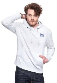 Lee - LEE HOODIE SHARP GREY MELE L82LEI03. Kolor: szary #6