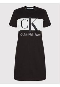 Calvin Klein Jeans Sukienka codzienna J20J218862 Czarny Regular Fit. Okazja: na co dzień. Kolor: czarny. Materiał: bawełna. Typ sukienki: proste. Styl: casual #4
