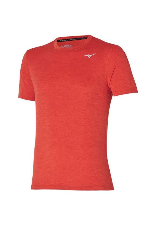 Koszulka do biegania męska Mizuno Impulse Core Tee termoaktywna. Kolor: czerwony