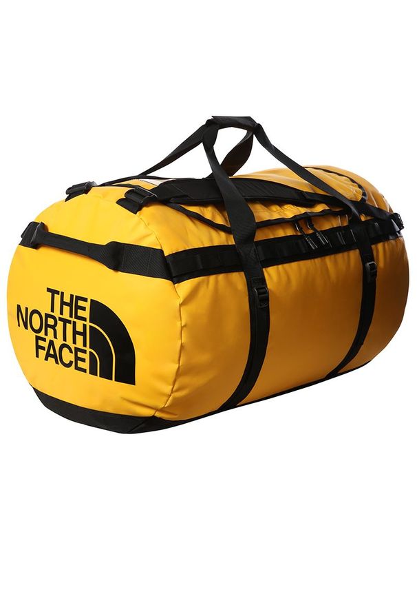 Torba The North Face Base Camp Duffel XL 0A52SCZU31 - żółta. Kolor: żółty. Materiał: nylon. Wzór: paski