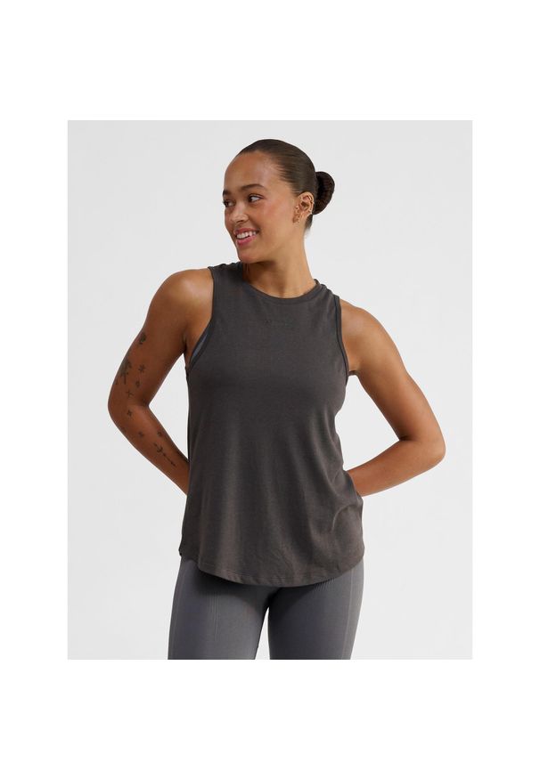 Damski tank top Hummel Vanja. Kolor: brązowy. Materiał: materiał. Sport: fitness