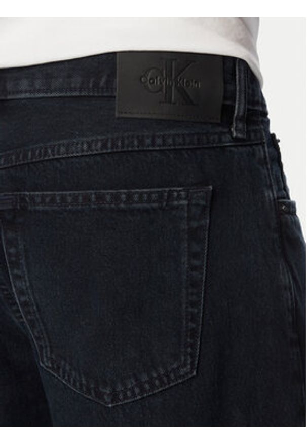 Calvin Klein Jeans Jeansy LV040EM716 Czarny Straight Fit. Kolor: czarny