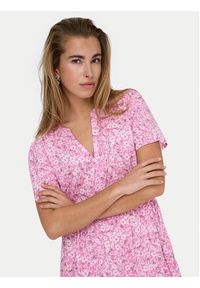 only - ONLY Sukienka letnia Zally 15262674 Różowy Regular Fit. Kolor: różowy. Materiał: wiskoza. Sezon: lato #4