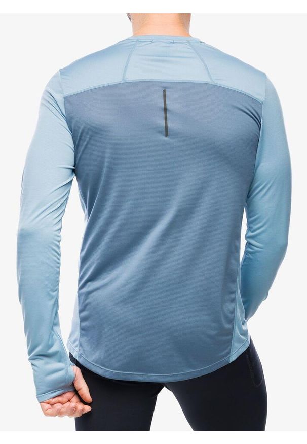 Bluza biegowa męska Inov-8 Performance Long Sleeve. Kolor: niebieski. Długość rękawa: długi rękaw