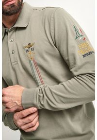 Aeronautica Militare - Longsleeve Polo męski AERONAUTICA MILITARE. Typ kołnierza: polo. Długość rękawa: długi rękaw #2