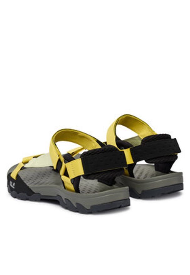 Jack Wolfskin Sandały Ridge A65589 Żółty. Kolor: żółty. Materiał: materiał