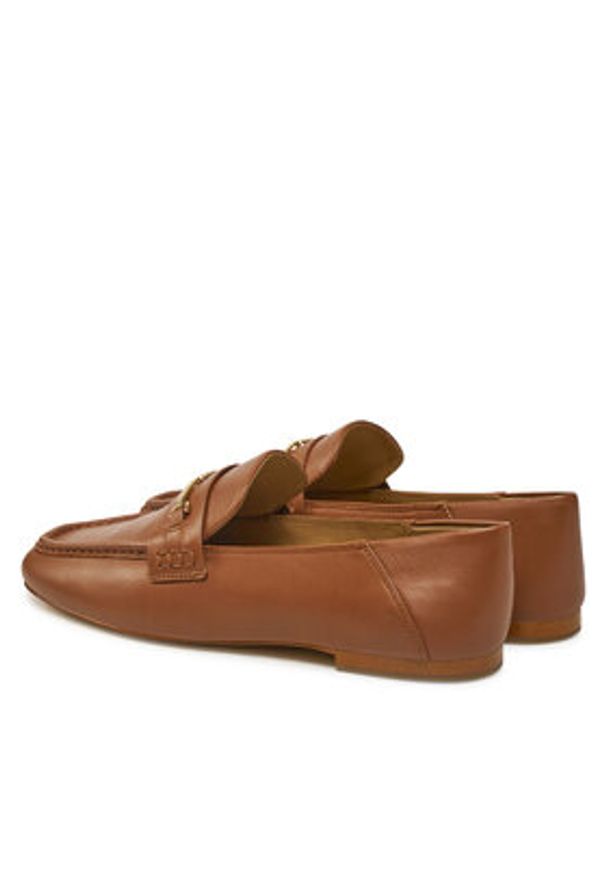 Michael Kors Lordsy Lena Loafer 40R5LEFP1L Brązowy. Kolor: brązowy. Materiał: skóra