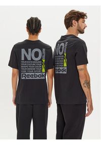 Reebok T-Shirt Unisex Not A Spectator 100075624 Czarny Relaxed Fit. Kolor: czarny. Materiał: bawełna #9