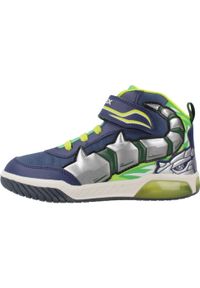 Geox - Buty GEOX J INEK BOY Niebieski. Kolor: niebieski. Materiał: syntetyk, tkanina. Sport: turystyka piesza