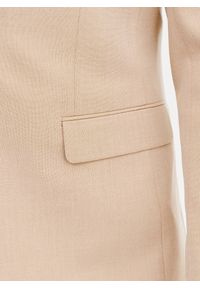 Pako Lorente - PAKO LORENTE – Beżowa marynarka garniturowa. Kolor: beżowy. Materiał: poliester, wiskoza, elastan. Wzór: gładki #9