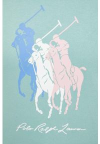 Polo Ralph Lauren bluza męska kolor zielony z nadrukiem. Typ kołnierza: polo. Kolor: zielony. Wzór: nadruk. Styl: klasyczny #5