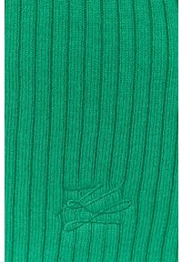 Karl Lagerfeld sweter damski kolor zielony lekki. Kolor: zielony. Materiał: dzianina, prążkowany. Długość rękawa: długi rękaw. Długość: długie #2