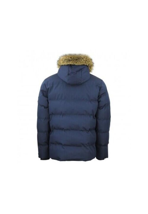 PEAK MOUNTAIN - Kurtka puchowa wodoodporna Peak Mountain Canabel. Kolor: niebieski. Materiał: puch. Sezon: zima. Sport: narciarstwo