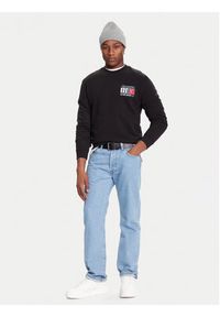 Tommy Jeans Bluza DM0DM22093 Czarny Relaxed Fit. Kolor: czarny. Materiał: bawełna