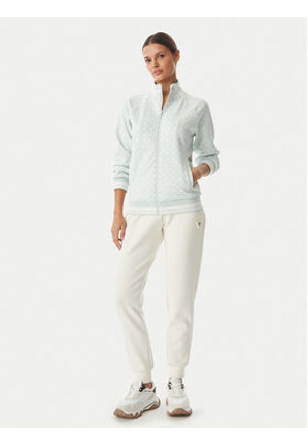 Guess Bluza V5YQ03 KB212 Zielony jasny Regular Fit. Kolor: zielony. Materiał: syntetyk