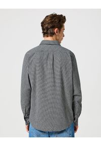 Wrangler - WRANGLER MESKA KOSZULA 1 PKT FLANNEL SHIRT GREY BLACK 112357253 W564008853 #3