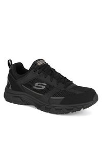 skechers - Skechers Sneakersy OAK CANYON 51898 BBK Czarny. Kolor: czarny. Materiał: skóra #5