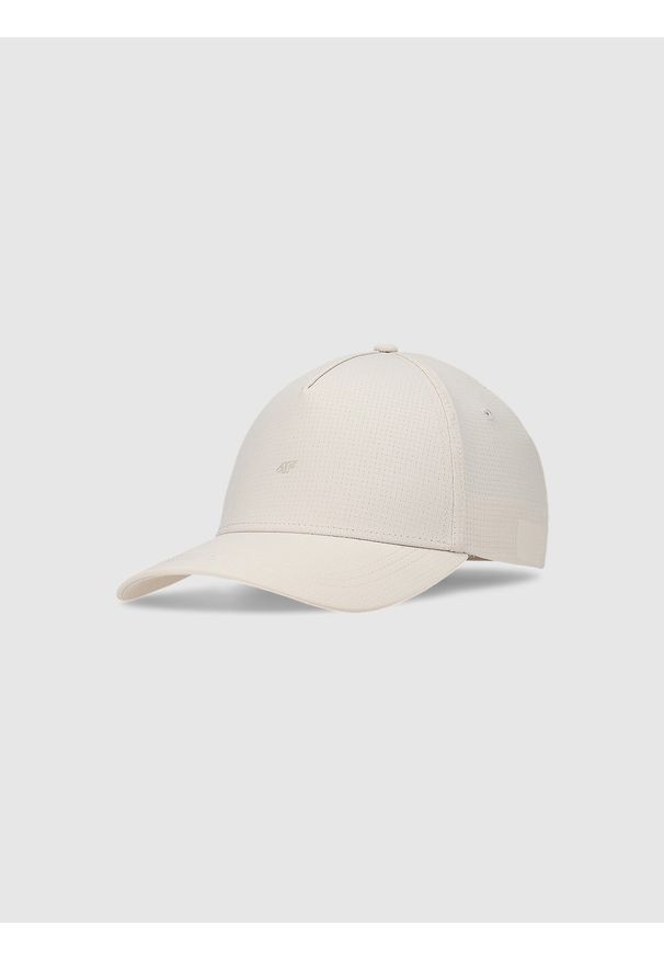 4f - 4F Czapka z daszkiem strapback uniseks - biała S/M. Kolor: biały. Materiał: materiał, syntetyk. Sezon: lato. Styl: sportowy