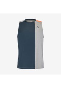 Head - Koszulka bez rękawów męska TANK TOP PADEL. Kolor: pomarańczowy, niebieski, wielokolorowy, szary. Długość rękawa: bez rękawów #1