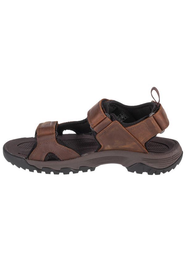 keen - Buty do chodzenia męskie Keen Sandały Męskie Targhee Iii Open Toe Bisonmul. Nosek buta: otwarty. Zapięcie: rzepy. Kolor: brązowy. Materiał: skóra, syntetyk, materiał