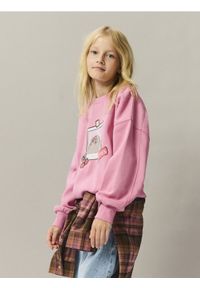 Reserved - Bluza Pusheen z aplikacją 3D - fioletowy. Kolor: fioletowy. Materiał: bawełna. Wzór: aplikacja #1