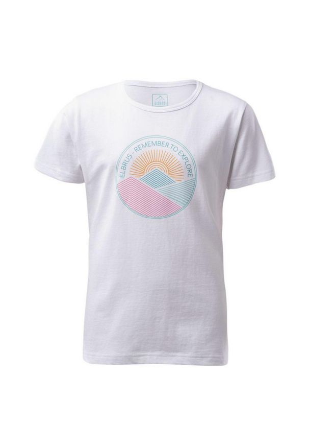 Elbrus - T-Shirt Dla Dziewczynki Karit. Kolor: biały. Sport: turystyka piesza