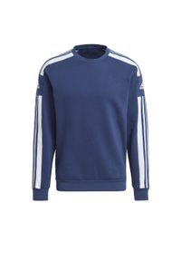 Adidas - Bluza piłkarska męska adidas Squadra 21 Sweat Top. Kolor: niebieski. Materiał: polar. Sport: piłka nożna #1