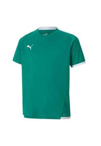 Puma - Koszulka Dziecięca TeamLIGA. Kolor: zielony