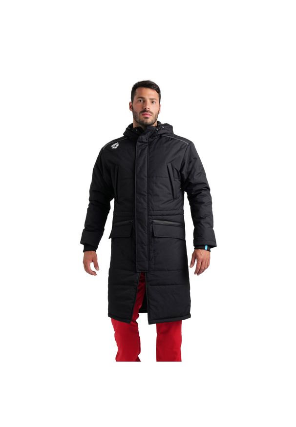 Adidas - Parka Arena Team Solid. Kolor: czarny. Sport: piłka nożna