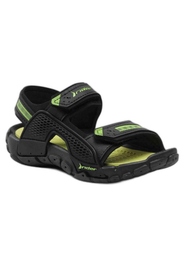 Rider - Sandały dziecięce RIDER Tender XII Kids. Kolor: wielokolorowy, czarny, zielony. Styl: sportowy