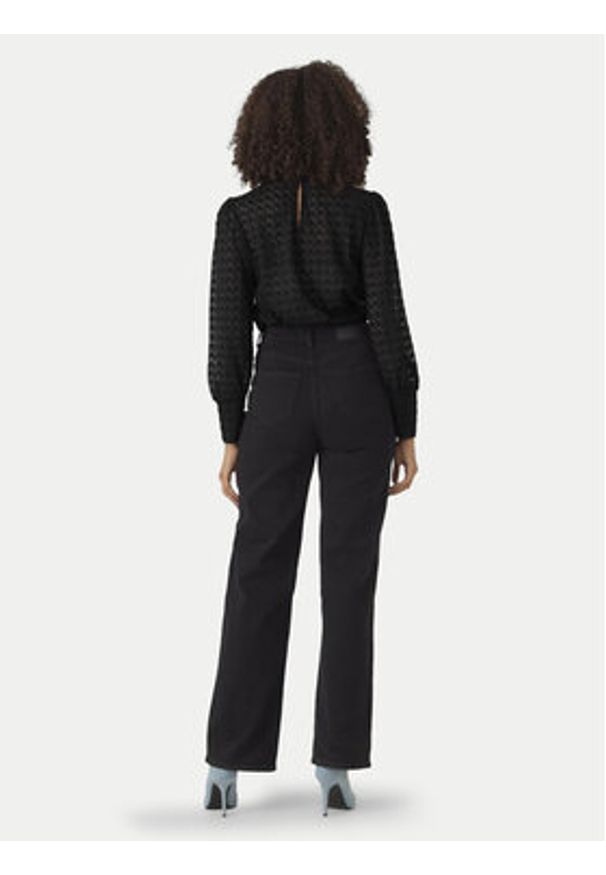 Vero Moda Bluzka Becca 10302894 Czarny Regular Fit. Kolor: czarny. Materiał: syntetyk