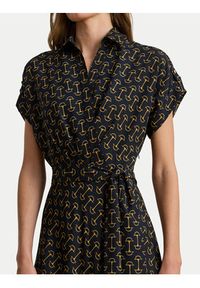 Lauren Ralph Lauren - LAUREN RALPH LAUREN Sukienka koszulowa 200P03557001 Granatowy Regular Fit. Kolor: niebieski. Materiał: syntetyk. Typ sukienki: koszulowe #2