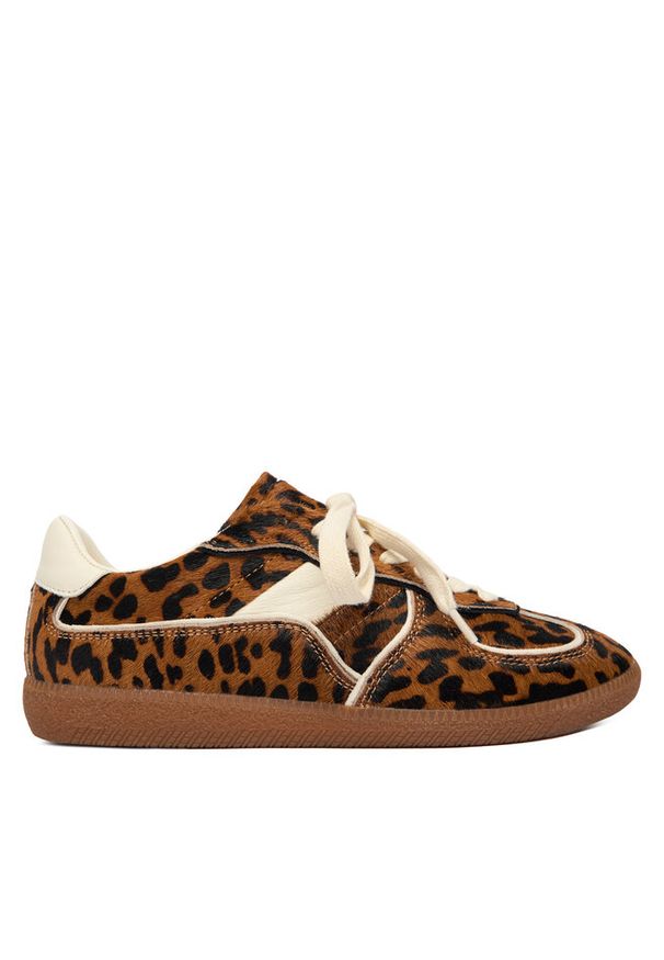 Sneakersy Nokwol. Kolor: brązowy