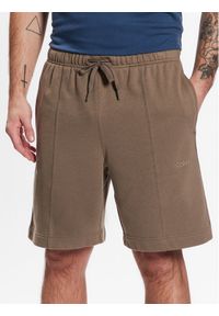 Calvin Klein Performance Szorty sportowe Knit Short 00GMS3S805 Khaki Regular Fit. Kolor: brązowy. Materiał: bawełna. Styl: sportowy